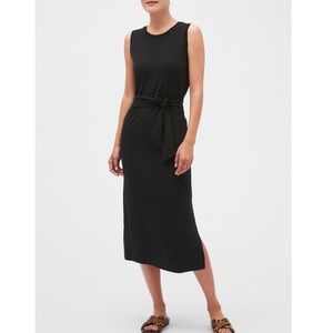 Banana Republic Tie-Waist Column Midi Dress